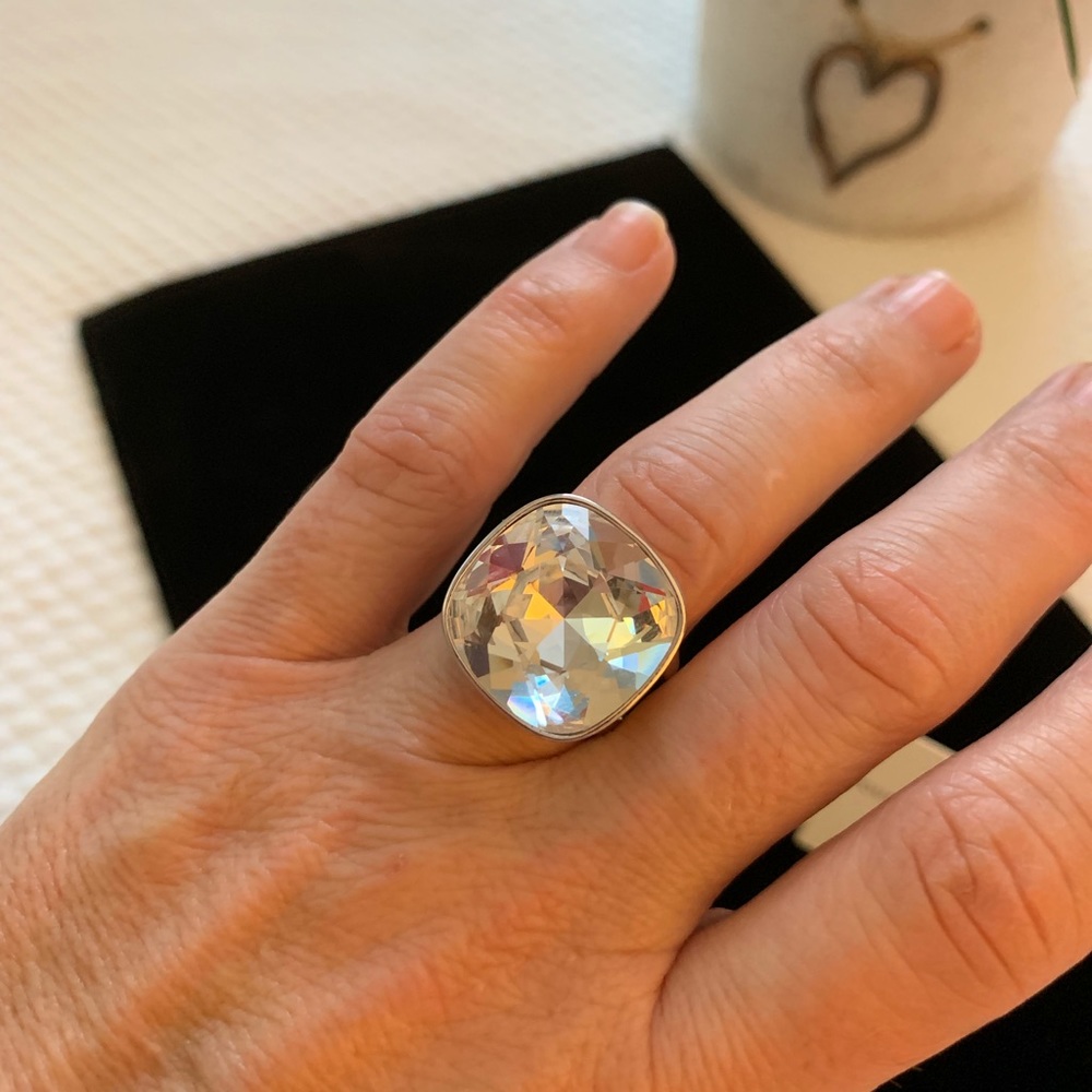 Swarovski Crystal by Touchstone Cocktail ring